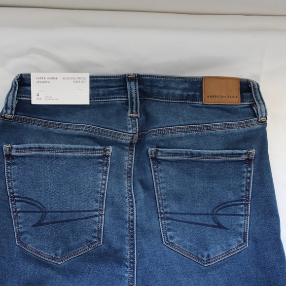 American Eagle Jeggings Super high Rise Size 4 NWT - Picture 5 of 7